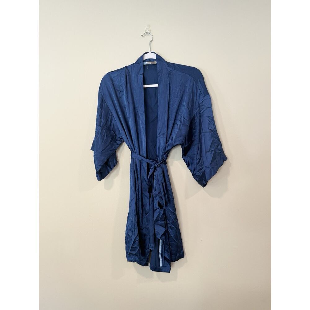 Victorias Secret Womens Kimono Robe Vintage Size Medium Wrap X1297